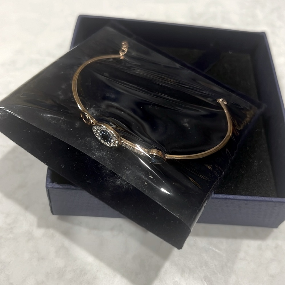 Swarovski Women's Symbolica Evil Eye Bangle Bracelet